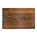 15" x 20" solid walnut butch block cutting board with juice groove (Reversible)